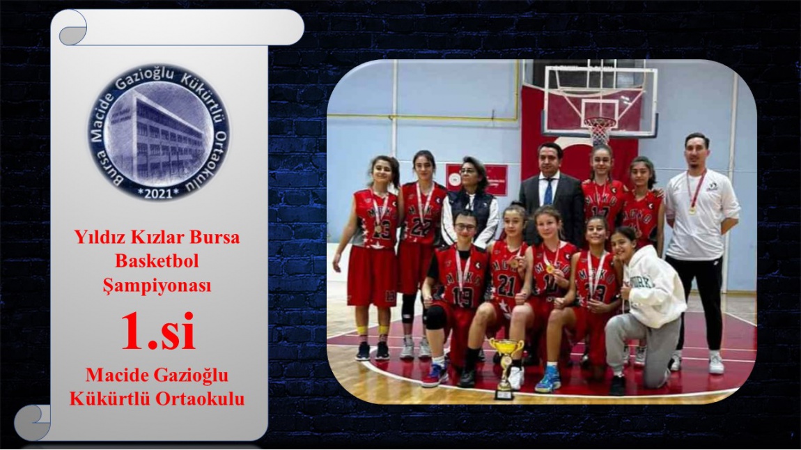 Yıldız Kızlar Bursa Basketbol Şampiyonası 1.si Macide Gazioğlu Kükürtlü Ortaokulu